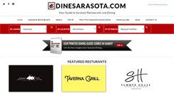 Desktop Screenshot of dinesarasota.com