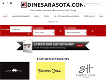 Tablet Screenshot of dinesarasota.com